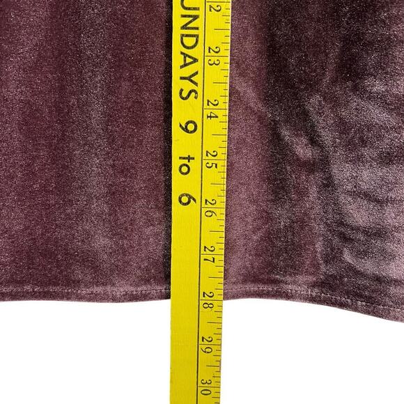 Express Velvet Lace-Up Deep V Neck Racerback Cami Maroon Womens Medium NWT - Picture 8 of 8